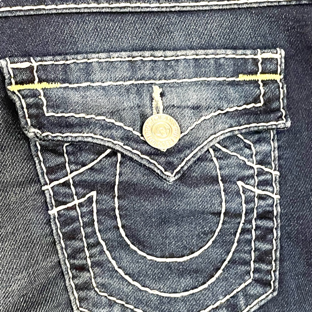 TRUE RELIGION Men’s Denim Stretch Cotton Shorts Dark Wash 31 - Picture 5 of 10